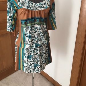 Veronica M print top with elastic waist size M